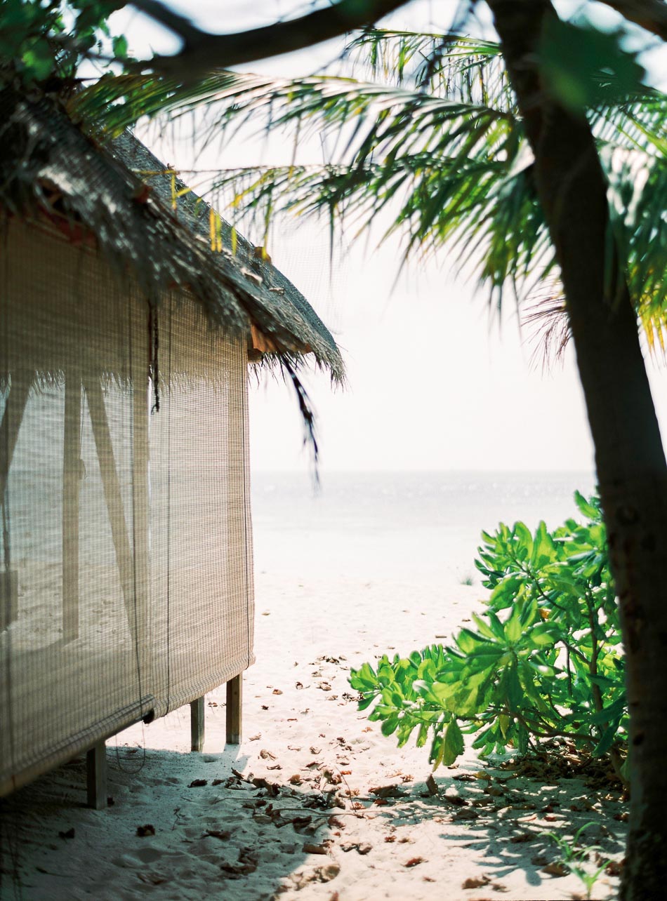 desert island maldives beach bungalow